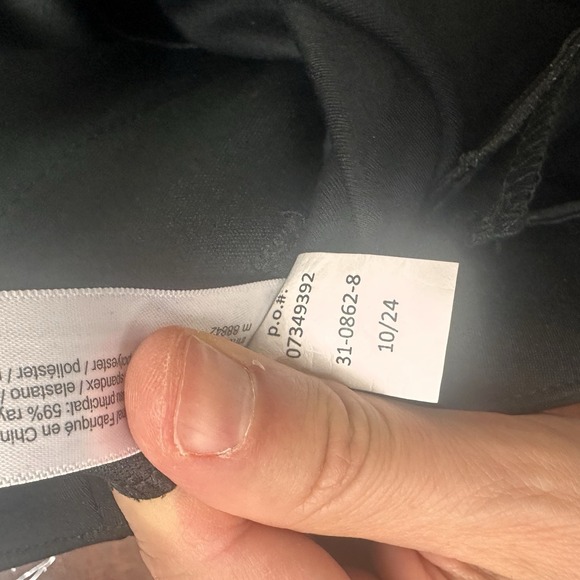 Eloquii Dress Pants Womens Size 18R Black Wide Leg Satin Elastic Nylon NWT - Picture 9 of 9